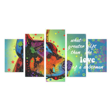 Load image into Gallery viewer, Dobermann Canvas Wall Art 5-Pieces