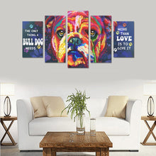 Load image into Gallery viewer, Bulldog Canvas Wall Art  5-Pieces