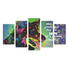 Load image into Gallery viewer, German Shepherd Canvas Wall Art 5-Pieces