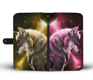 Double Wolf Wallet Case