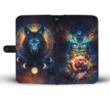 Load image into Gallery viewer, Wolf &amp; Owl Wallet Case