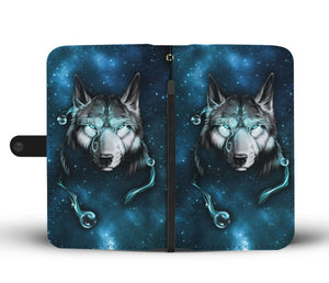 Native Wolf Wallet Case