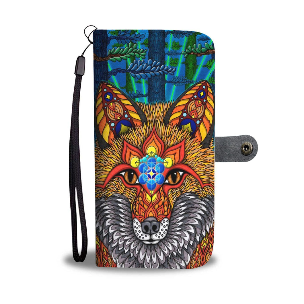 Native Wolf Wallet Case
