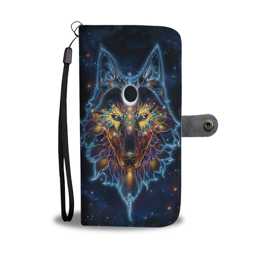 Native Wolf Wallet Case