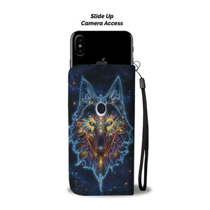 Native Wolf Wallet Case