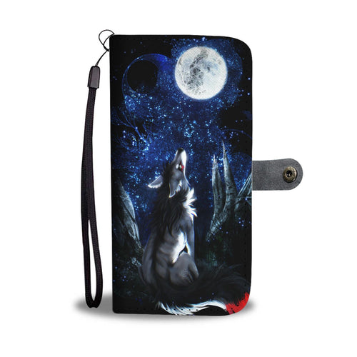 Moonlight Wolf Wallet Case