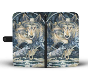 Couple Wolf Wallet Case