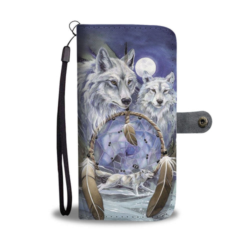 Couple Wolf Wallet Case