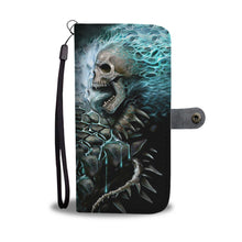 Load image into Gallery viewer, Blue Skull Wallet Case