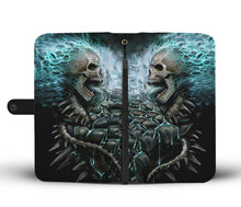 Load image into Gallery viewer, Blue Skull Wallet Case