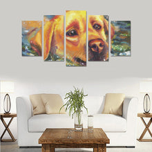 Load image into Gallery viewer, Labrador Retriever Canvas Wall Art 5-Pieces