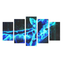 Load image into Gallery viewer, Giraffe Canvas Wall Art 5-Pieces