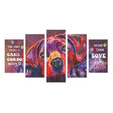 Load image into Gallery viewer, Cane Corso Canvas Wall Art 5-Pieces