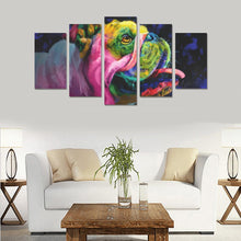 Load image into Gallery viewer, Bulldog Canvas Wall Art  5-Pieces