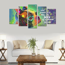 Load image into Gallery viewer, Boston Terrier Canvas Wall Art  5-Pieces
