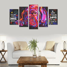 Load image into Gallery viewer, Dogue de Bordeaux Canvas Wall Art 5-Pieces