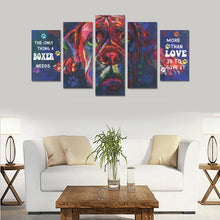 Load image into Gallery viewer, Boxer Canvas Wall Art  5-Pieces