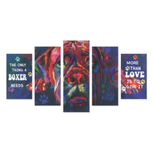Load image into Gallery viewer, Boxer Canvas Wall Art  5-Pieces