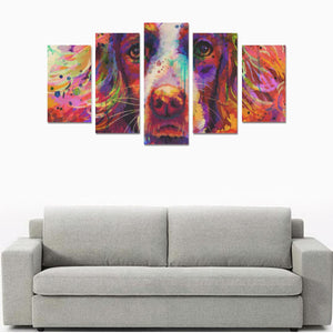 Cocker Spaniel Canvas Wall Art  5-Pieces