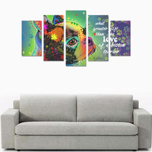 Load image into Gallery viewer, Boston Terrier Canvas Wall Art  5-Pieces