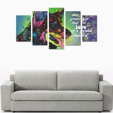 Load image into Gallery viewer, German Shepherd Canvas Wall Art 5-Pieces