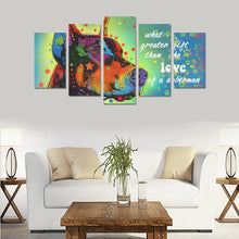 Load image into Gallery viewer, Dobermann Canvas Wall Art 5-Pieces