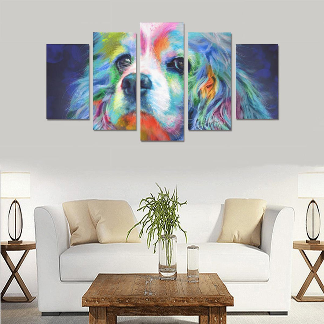Cocker Spaniel Canvas Wall Art  5-Pieces