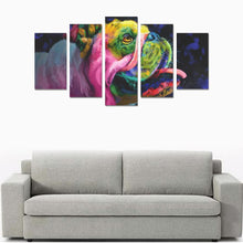 Load image into Gallery viewer, Bulldog Canvas Wall Art  5-Pieces
