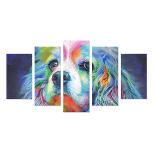 Cocker Spaniel Canvas Wall Art  5-Pieces