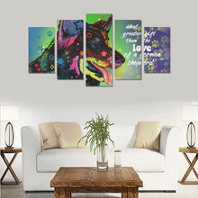 Load image into Gallery viewer, German Shepherd Canvas Wall Art 5-Pieces