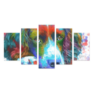 English Springer Spaniel Canvas Wall Art 5-Pieces