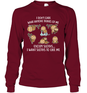 I DONT CARE SLOTHS