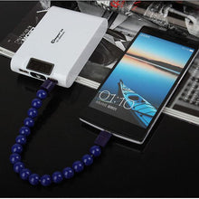 Load image into Gallery viewer, Beaded Charger Cable Bracelet (iPhone or Micro USB)