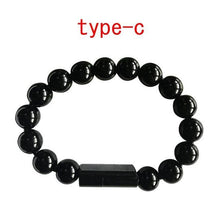 Load image into Gallery viewer, Beaded Charger Cable Bracelet (iPhone or Micro USB)